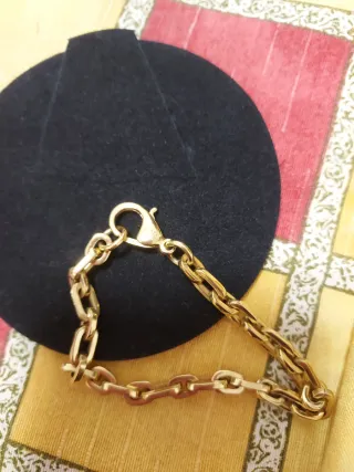Pulsera de acero dorada tous