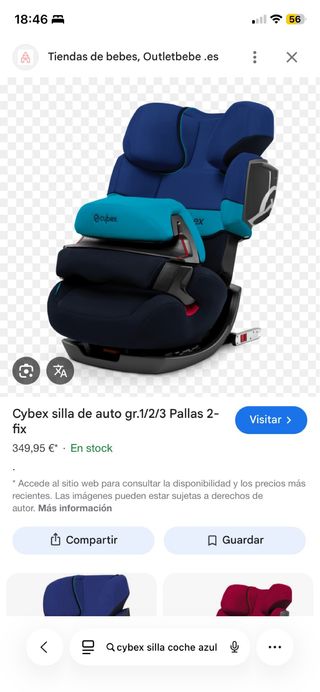 Silla de coche CYBEX grupo 1/2/3