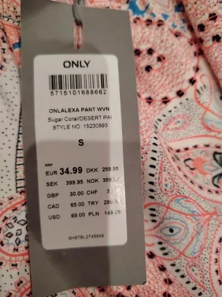 Conjunto top y pantalón ONLY