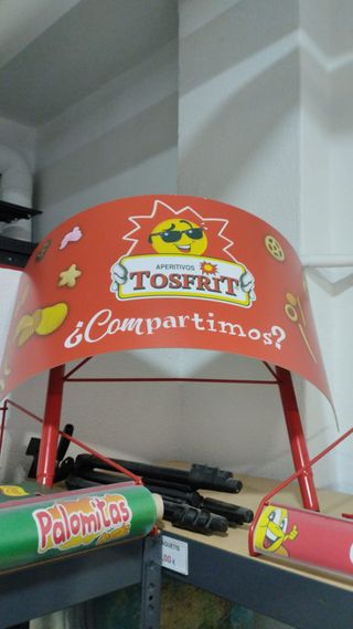 3 Expositores de papas y 1 de frutos secos, snack