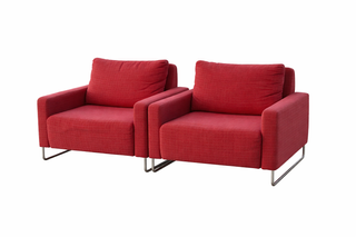 Sillones Rafemar de color rojo diseño moderno