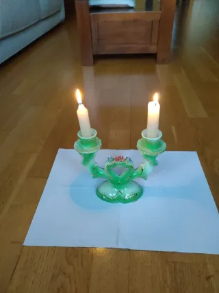 Candelabro de cerámica.