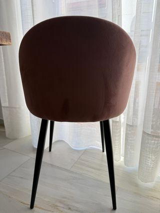Conjunto sillas tapizada terciopelo