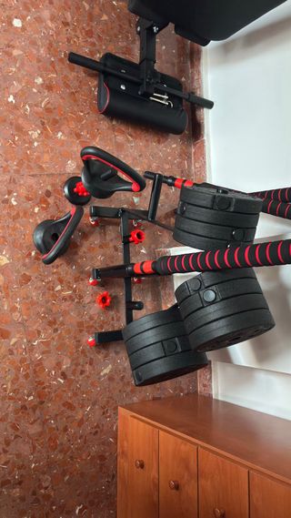 Soporte para discos y barras con ruedas