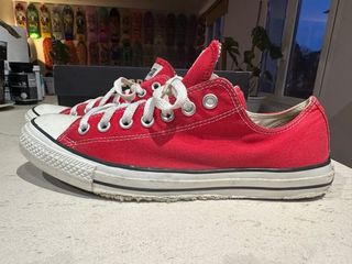 Converse all-star chuck bajas rojas