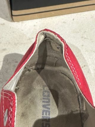 Converse all-star chuck bajas rojas