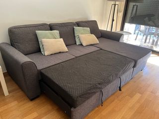 Sofa chaise longue abatible