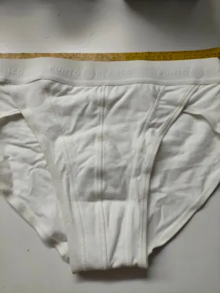 Slip blanco Punto Blanco talla L, algodón 93%