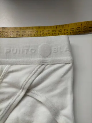 Slip blanco Punto Blanco talla L, algodón 93%