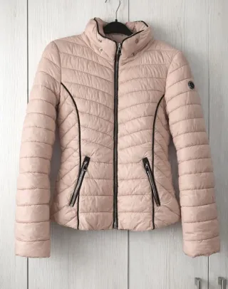 Abrigo acolchado rosa