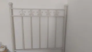 Cabecero forja cama 90 blanco