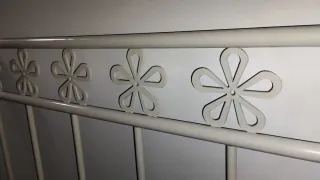 Cabecero forja cama 90 blanco