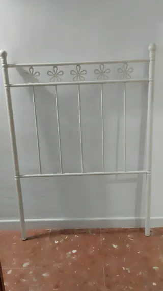 Cabecero forja cama 90 blanco