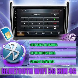 PANTALLA GPS VOLKSWAGEN POLO 2011-2016 CARPLAY