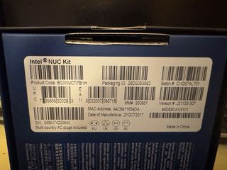 Intel NUC7i7BNH SSD 500GB RAM 16GB WINDOWS 10 PRO