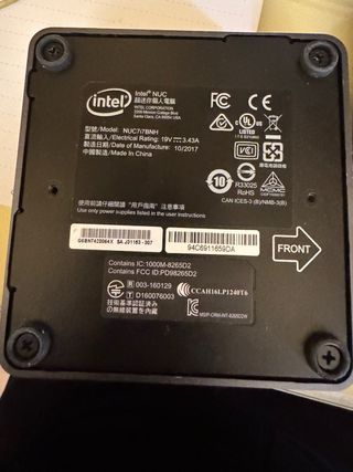 Intel NUC7i7BNH SSD 500GB RAM 16GB WINDOWS 10 PRO