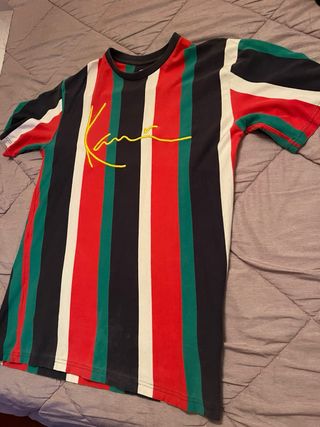 Camiseta Karl Kani Rayas Multicolor
