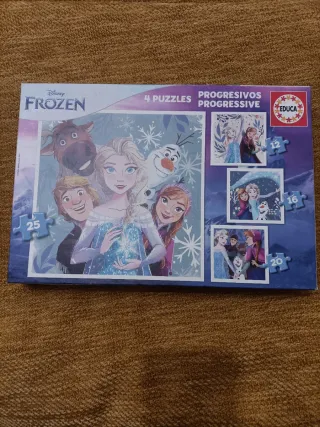 Puzzle Frozen 4 Puzzles Progresivos Educa