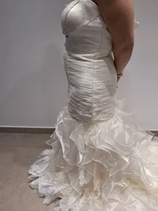 Vestido de novia palabra de honor  talla 40