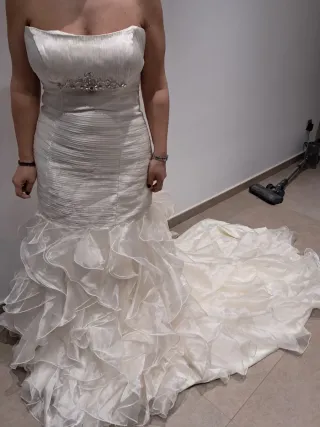 Vestido de novia palabra de honor  talla 40