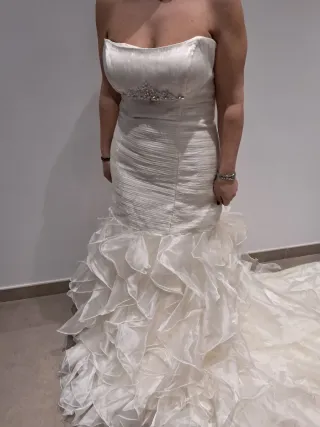 Vestido de novia palabra de honor  talla 40
