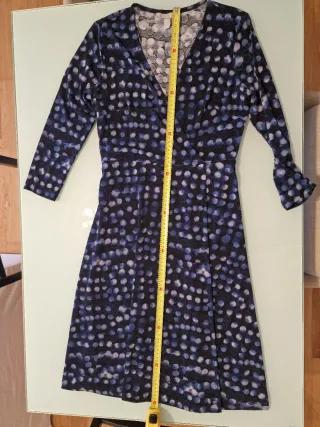 abito blu elasticizzato tg s