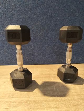 SONGMICS Juego de 2 Mancuernas 2 x 5 kg