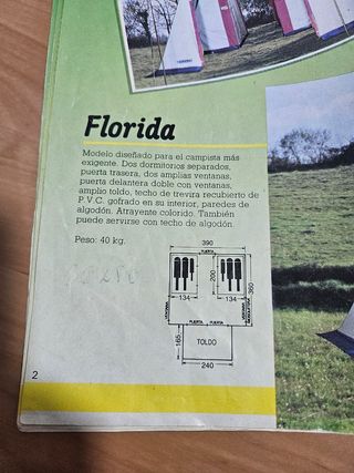 Tienda de campaña de los 90.