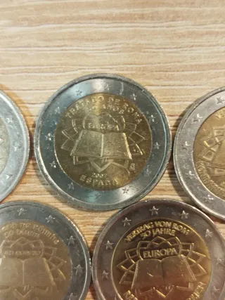 MONEDAS DE 2 EUROS CONMEMORATIVAS. TRATADO DE ROMA
