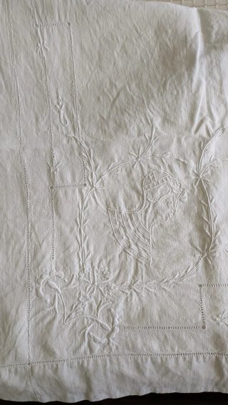 Juego de sábanas antiguas
