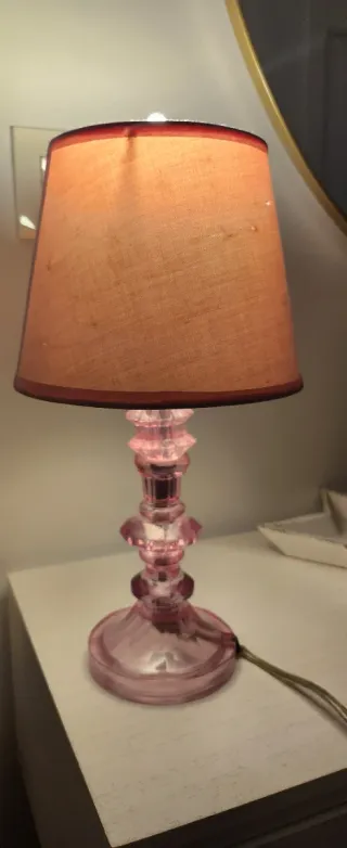 Lamparita Rosa y cojin