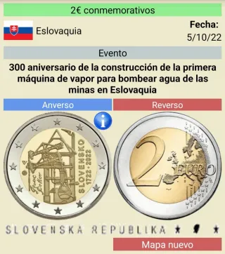 Moneda conmemorativa de dos euros Eslovaquia 2022