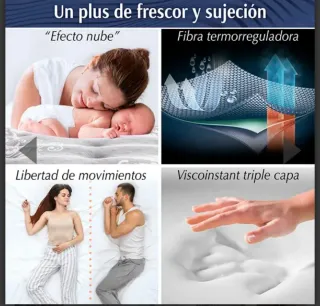 Colchón y almohadas Viscoelásticas