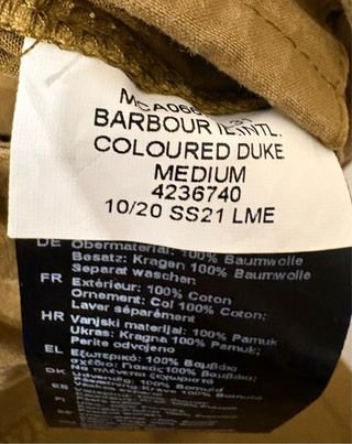 Cazadora Barbour Summer Duke