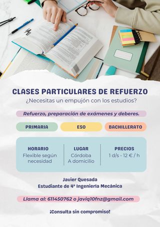 Clases particulares de ciencias nivel bachillerato