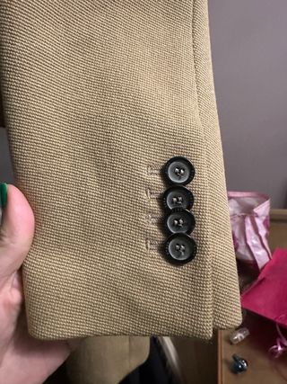 Abrigo Zara Beige Talla XS