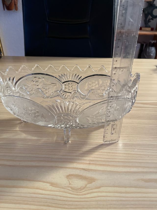 Centro de mesa cristal tallado