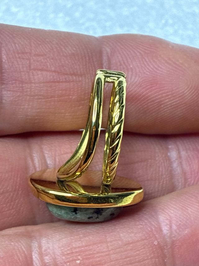 Anillo turquesa africana acero