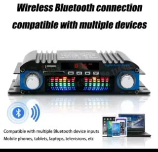 Amplificador BT-998 Bluetooth 1600W max de 4 Vías