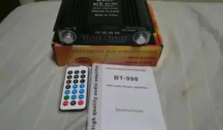 Amplificador BT-998 Bluetooth 1600W max de 4 Vías
