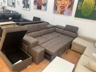 Sofá Cama Rinconera Familiar con Arcón