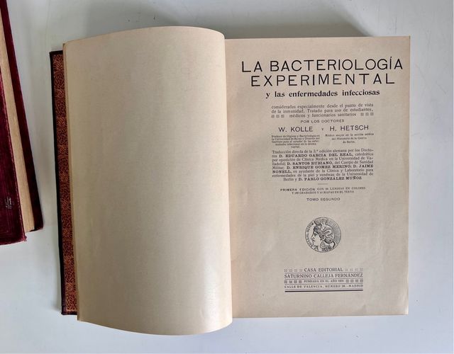 LA BACTERIOLOGÍA EXPERIMENTAL tomos 1 & 2