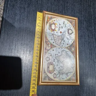 Reproducción Mapamundi Histórico 1594 - Cuadro