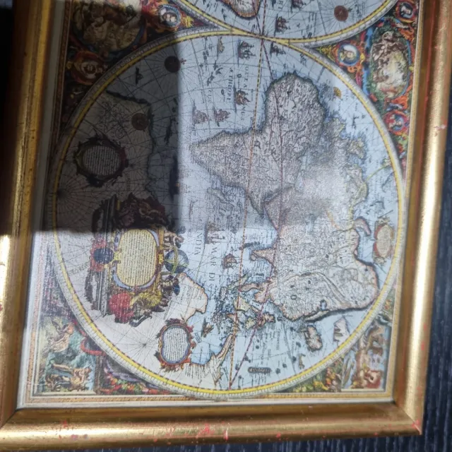 Reproducción Mapamundi Histórico 1594 - Cuadro
