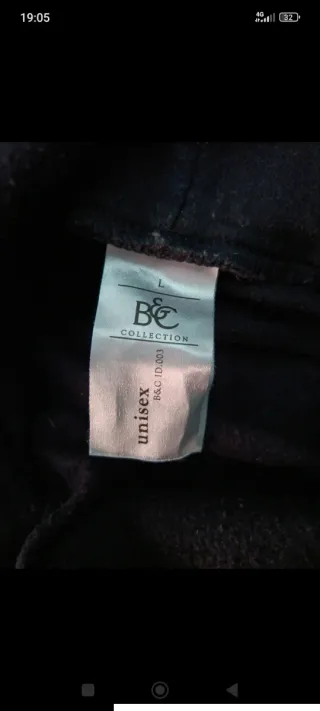 Maglione beck's unisex felpa con cappuccio b&c col