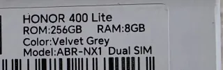 Honor 400 lite 5G 256gb 8 gb rqm