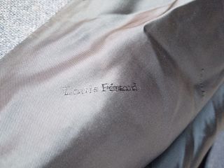 Cappotto di lana Azzurro/Grigio Vintage Feraud L