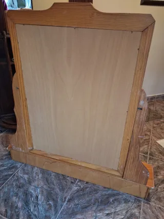 Espejo Movil Con Repisa Pino Provenzal