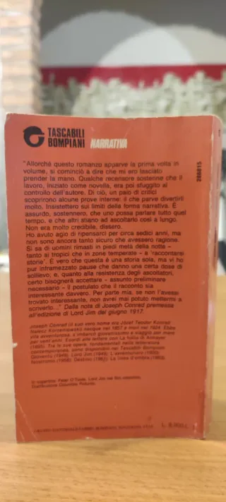 LORD JIM Joseph Conrad Bompiani 1986 libro romanzo