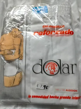 Calzoncillo Dollar Reforzado, algodón 100, talla 6